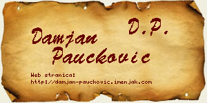 Damjan Paučković vizit kartica